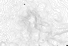 Mount Adams Topographic Map Art