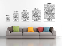 Mount Fuji Topographic Map Art