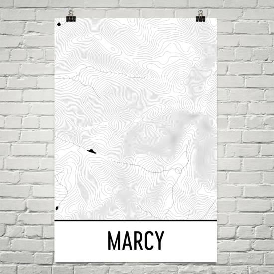 Mount Marcy Topographic Map Art