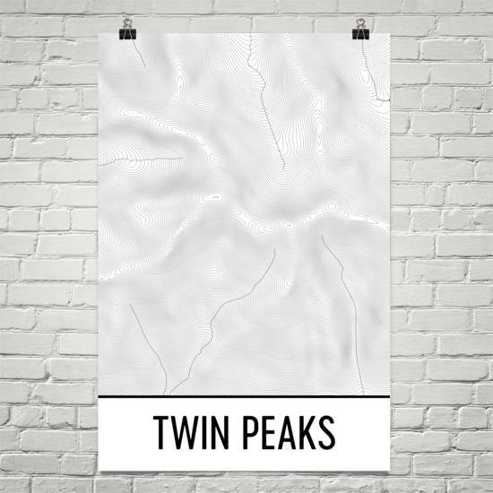 Mount Timpanogos Topographic Map Art