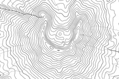 Mt. St. Helens Topographic Map Art
