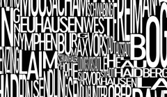 Munich Neighborhood Typography Prints – Modern Map Art