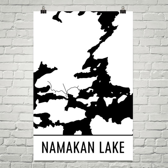 Namakan Lake MN Art and Maps