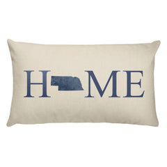 Nebraska Map Pillow – Modern Map Art