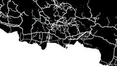 Nepal Wall Map Print - Modern Map Art