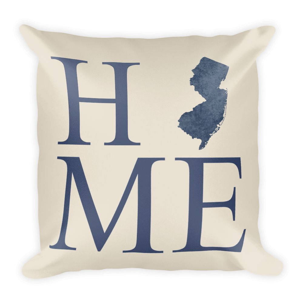 New Jersey Map Pillow – Modern Map Art