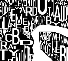 New Orleans Neighborhood Typography Prints – Modern Map Art