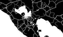 Nicaragua Wall Map Print - Modern Map Art