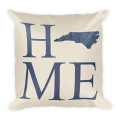 North Carolina Map Pillow – Modern Map Art