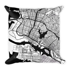 Oakland Map Pillow – Modern Map Art