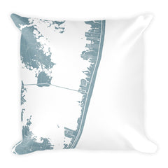 Ocean City (MD) Map Pillow – Modern Map Art