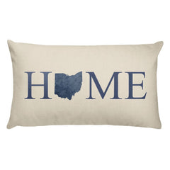 Ohio Map Pillow – Modern Map Art