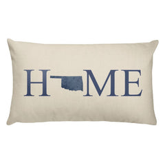 Oklahoma Map Pillow – Modern Map Art