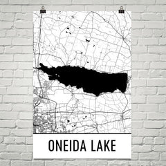 Oneida Lake Saratoga Springs Art and Maps