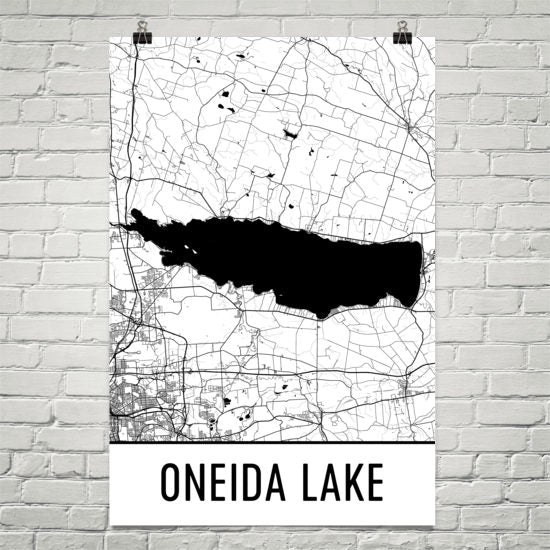 Oneida Lake NY Art and Maps