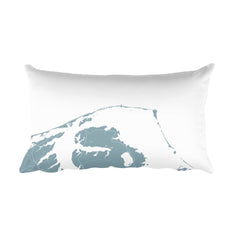 Outer Banks Map Pillow – Modern Map Art