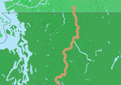 Pacific Crest Trail Map Art Prints