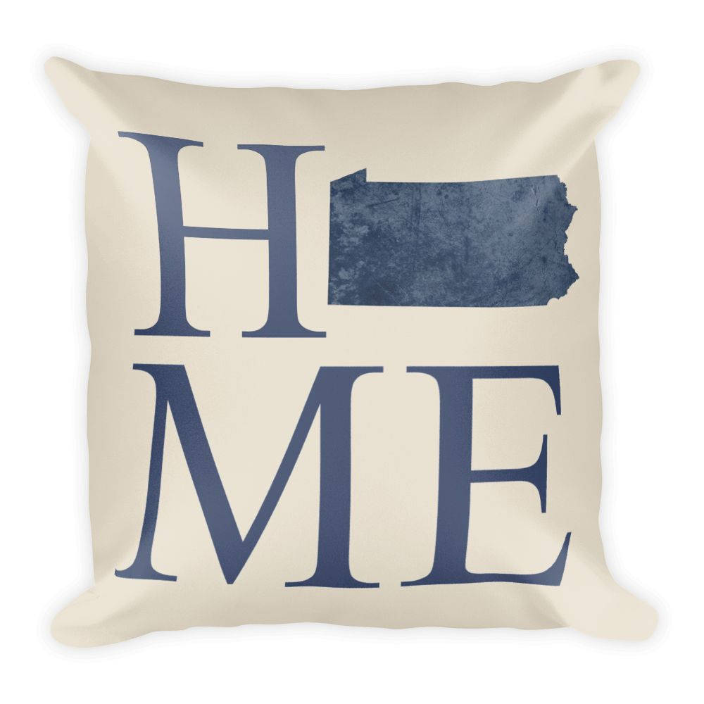 Pennsylvania Map Pillow – Modern Map Art