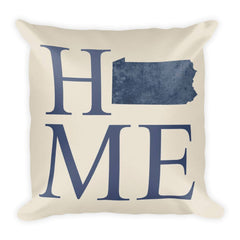Pennsylvania Map Pillow – Modern Map Art