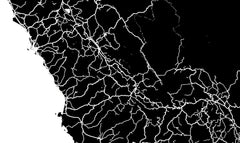Peru Wall Map Print - Modern Map Art