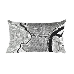 Philadelphia Map Pillow – Modern Map Art
