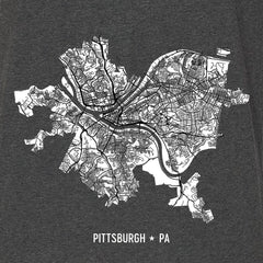 Pittsburgh Map T-Shirts