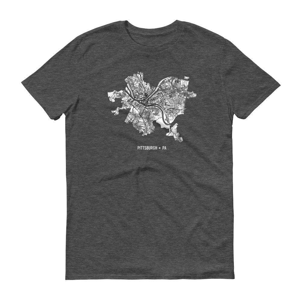 Pittsburgh Map T-Shirts