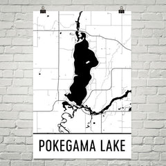 Pokegama Lake MN Art and Maps