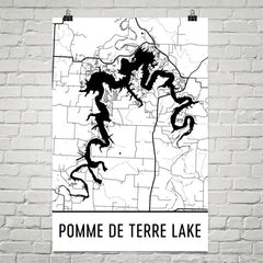 Pomme de Terre Lake MO Art and Maps