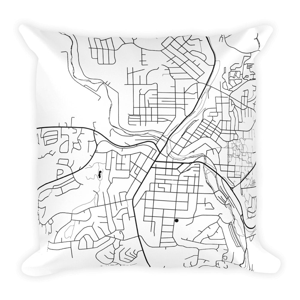 Pullman Map Pillow – Modern Map Art