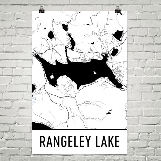 Rangeley Lake ME Art and Maps