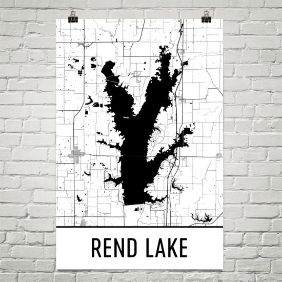 Rend Lake IL Art and Maps