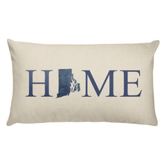Rhode Island Map Pillow – Modern Map Art