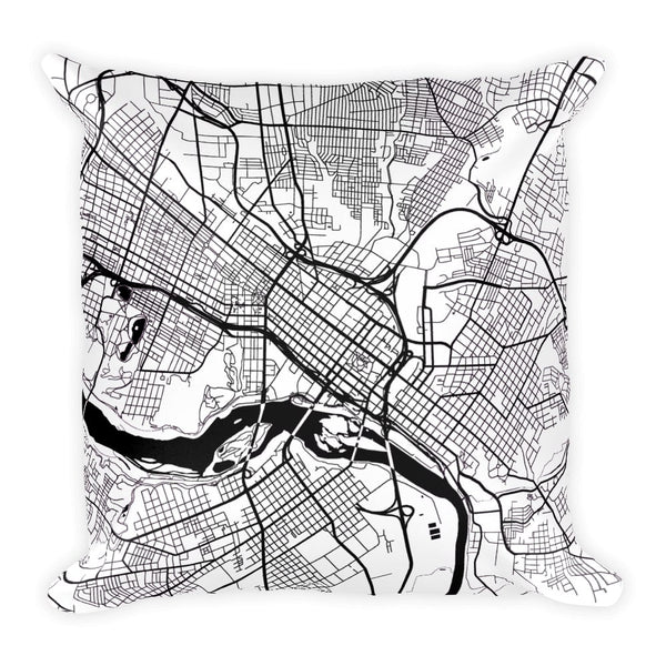 Richmond Map Pillow – Modern Map Art