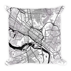 Richmond Map Pillow – Modern Map Art