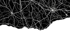 Romania Wall Map Print - Modern Map Art