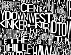 St. Louis Neighborhood Typography Prints – Modern Map Art