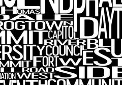 Saint Paul Neighborhood Typography Prints – Modern Map Art