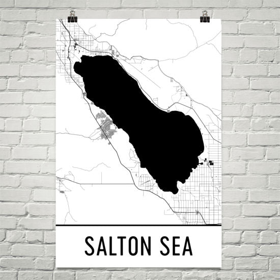 Salton Sea CA Art and Maps