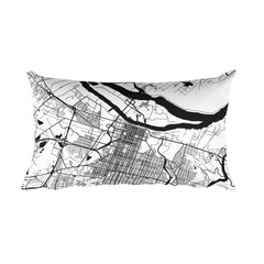 Savannah Map Pillow – Modern Map Art