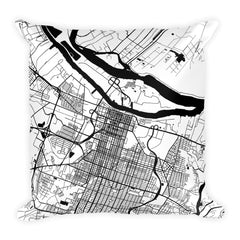 Savannah Map Pillow – Modern Map Art
