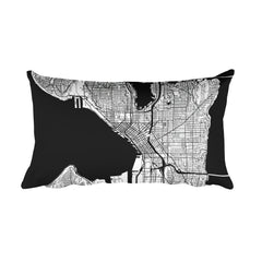 Seattle Map Pillow – Modern Map Art