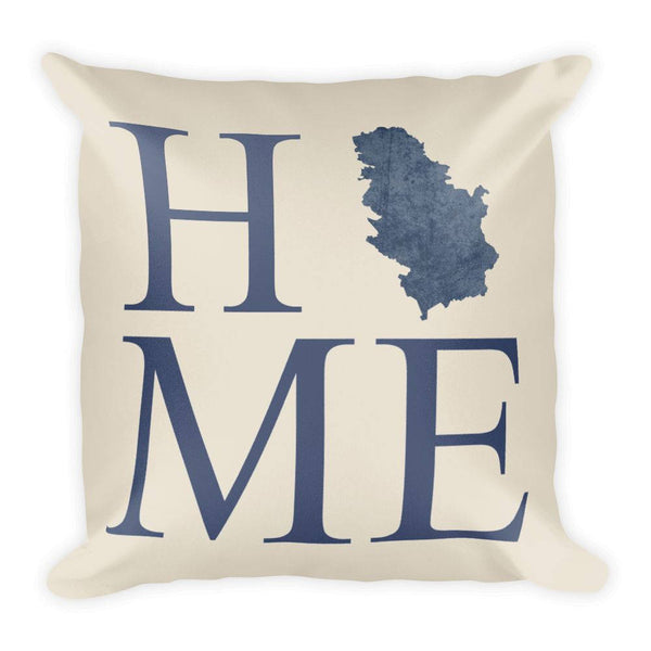 Serbia Map Pillow – Modern Map Art