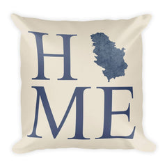 Serbia Map Pillow – Modern Map Art