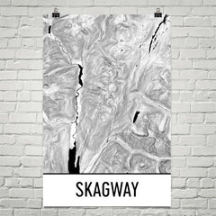Skagway Topographic Map Art