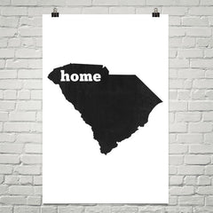 South Carolina Home State Map Art