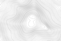South Sister Topographic Map Art