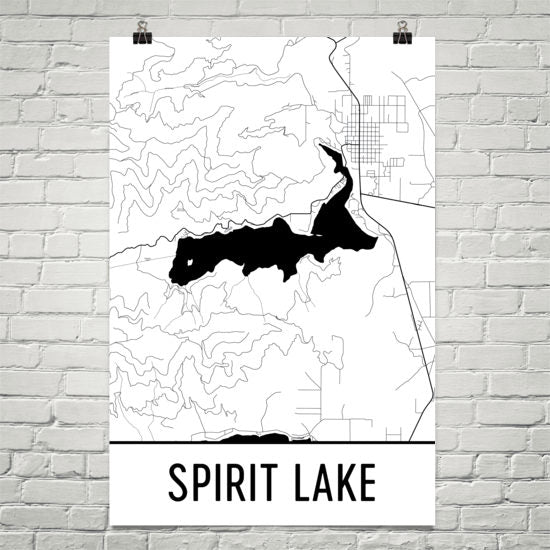 Spirit Lake ID Art and Maps