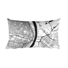 St. Louis Map Pillow – Modern Map Art