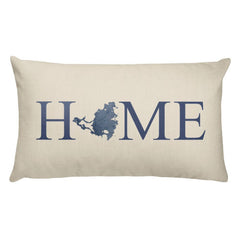 St. Martin Map Pillow – Modern Map Art